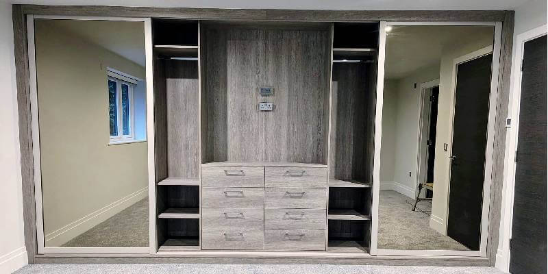 Full View Of Sliding Wardrobe