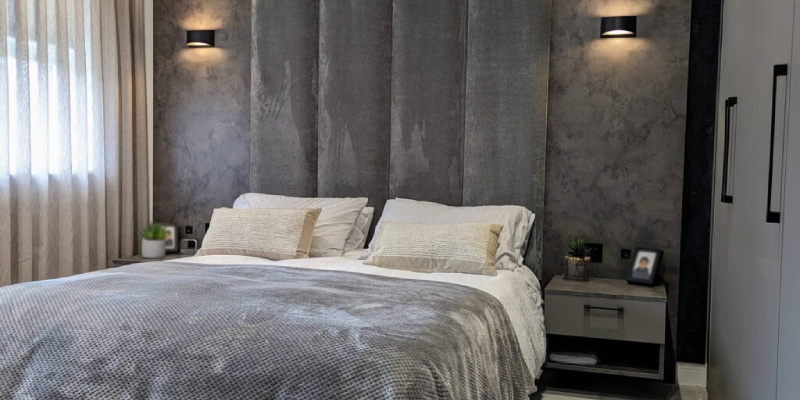 Grey bedroom