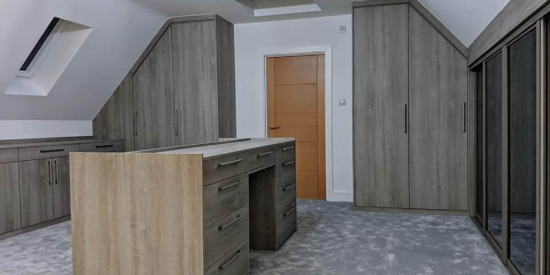 Large walk in wardrobe